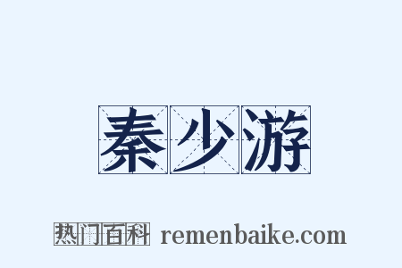 秦少游是什么意思的图片